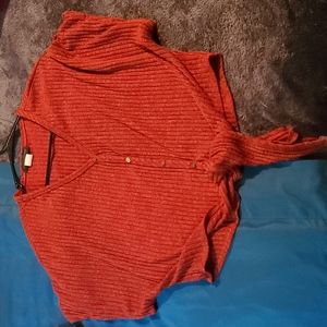 Faux button bottom tie shirt